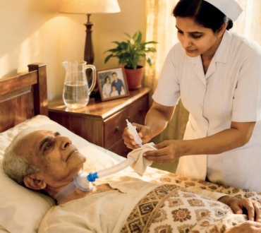 Tracheostomy care and suctioning services at home